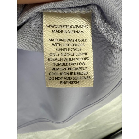 Onward Reserve Grey CapTech M3COM Golf Polo Short Sleeve Size L PGA Tour Issue - Picture 4 of 5